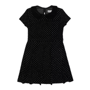 Epic Threads Little Girls Short Sleeve Collared Velvet Textured Dress, size 2T
