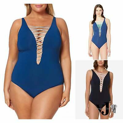 Bleu Rod Beattie Knotty But Nice Lace Down Mio Swimsuit