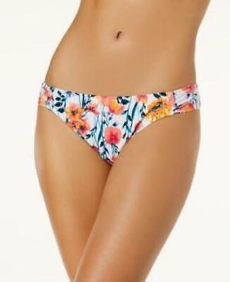 Hula Honey White Pink in Such a Fleury Printed SideTab Bikini Bottom,Size Medium