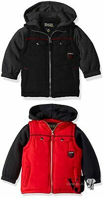 iXtreme Baby Boys Infant Patch Pocket Jacket Fleece Hood