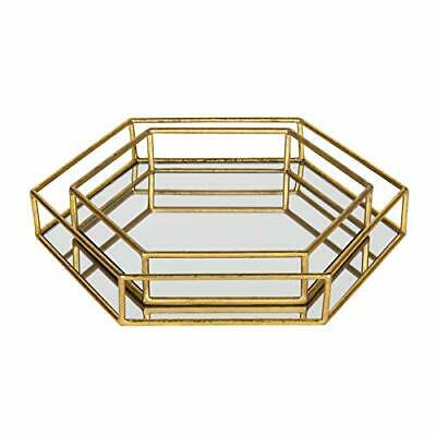 Kate and Laurel Felicia Modern Glam 2-Piece Nesting Metal Trays