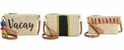 I.N.C. International Concepts Women's Tropical Straw Crossbody Bag