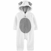 Carter's Baby Boys and Girls Hooded Faux-Sherpa Jumpsuit, Size 3months