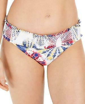 Tommy Hilfiger Tie-Dye Smocked Bikini Bottoms Womens Swimsuit