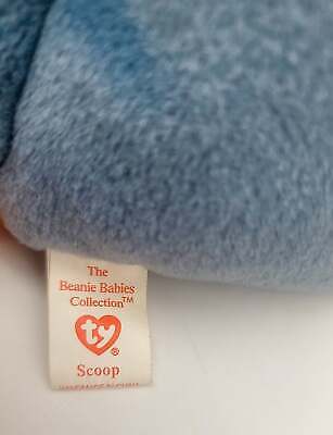 Ty Beanie Baby – Scoop the Pelican 1996 – P.V.C. Pellets With Tag 15 Errors
