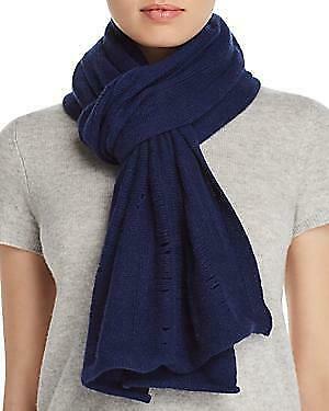 Aqua Distressed Cashmere Scarf