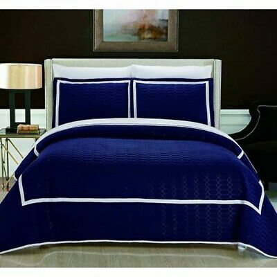 Chic Home Birmingham 3 Piece Quilt Set Bedding, Size Queen