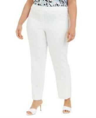 Nine West Lily Multi Stripe Plus Size Pinstripe Skinny Pants, 18W