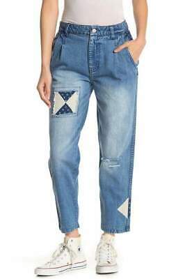 Free People Down To Earth Patched Jeans, Size 31