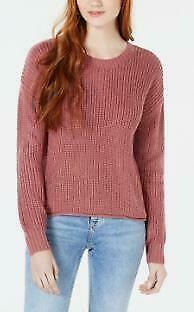 OhMG! Juniors Ribbon-Back Pullover Sweater, Size Medium