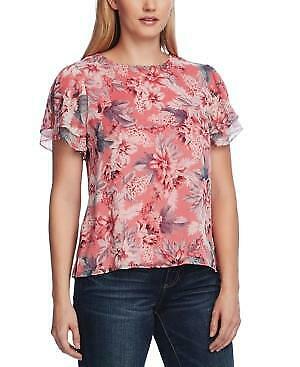 Vince Camuto Romantic Lilies Top, Size Medium