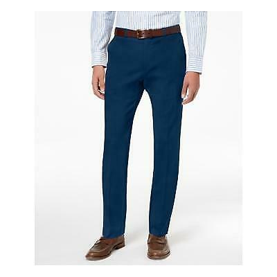 Tommy Hilfiger Mens Regular Fit Pant in Blue Twill, 34x32/Navy