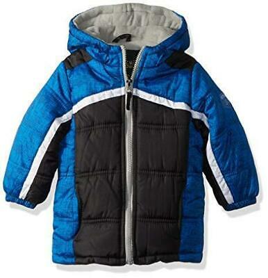 iXtreme Baby Boys Infant Colorblock Active Puffer, Blue 24Months