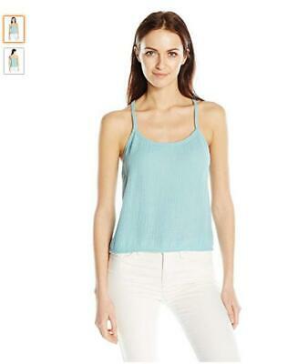 Threads 4 Thought Womens Gauze Dalton Tank, ICY Teal,Size  Large