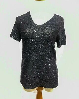 Philosophy Republic Clothing Sequin Pullover Top, Size Large