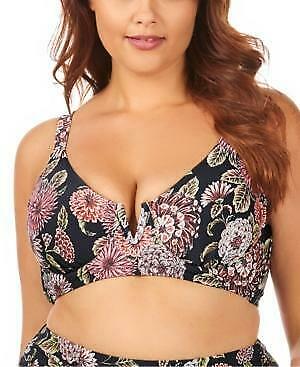 Raisins Curve Trendy Wild Romance Printed Byron V-Wire Bikini-16W