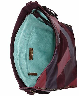 The Sak Silverlake Patchwork Leather Hobo Shoulder Bag in Cabernet