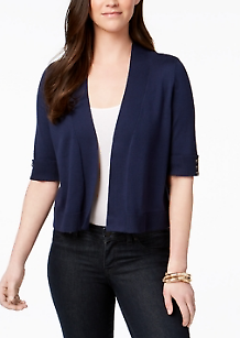 Style & Co Triple-Threat Crop Cardigan, Size Small