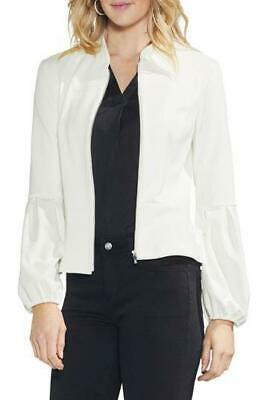 Vince Camuto Blouson Sleeve Jacket, Size Large - White