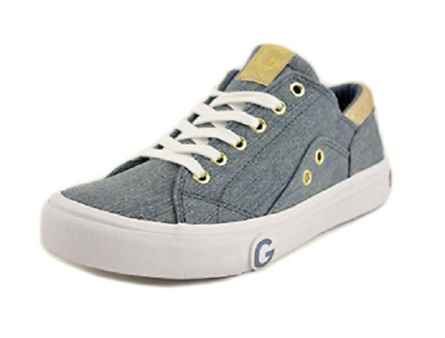 G by Guess Womens Chai3 Low Top Lace Up Fashion Sneakers, Blue, Size 8.0