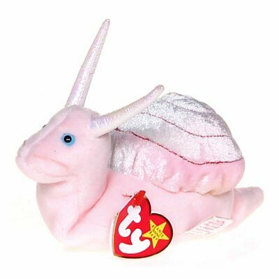 Ty Beanie Babies Swirly the Snail Plush Toy- With Tags 5 Errors Extremely Rare