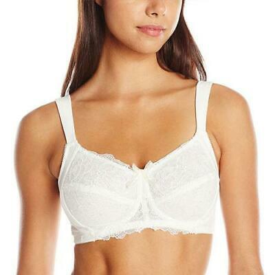 Amoena Women's Marie Cut and Sewn Wire-Free Bra, Off White, 34D