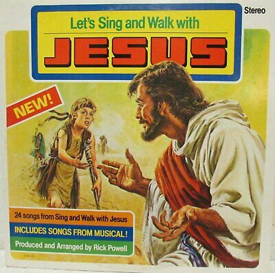 Rick Powell Family Singers - Lets Sing and Walk With Jesus LP VBS 9544 w/Book
