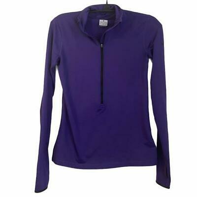 Nike Womens Dri Fit Zip Up Purple Pullover Size Large