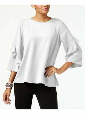 Alfani Womens Ruffled-Sleeve Pullover Blouse, Size XXL