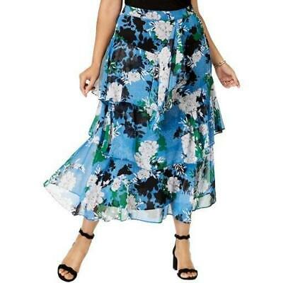 INC International Concepts Plus Size Printed Tiered Skirt Size 20W