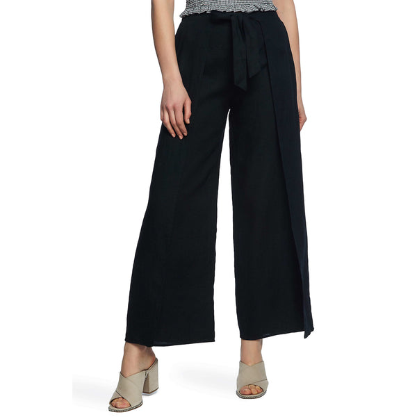 1.State Tie-Waist Wide-Leg Linen Pants, Size 0