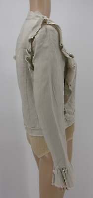 INC International Concepts I.N.C. Ruffled Linen Jacket, Size XS