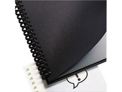 GBC Leather Look Presentation Covers for Binding Systems 11.25 x 8.75 Black 25Pk