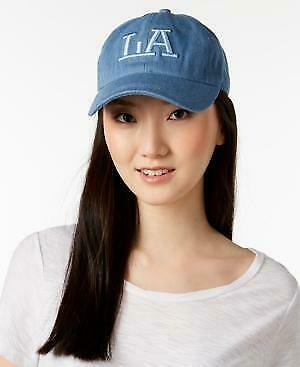 August Hats Womens LA Baseball Cap Denim Chambray, One size