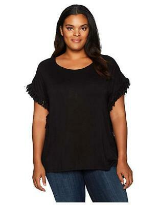 Love Scarlett Women's Plus Size Fringe Accent Tees