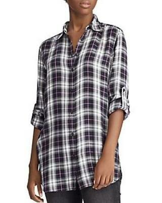 LAUREN Ralph Lauren Women's Plaid-Print Shirt, Size Small