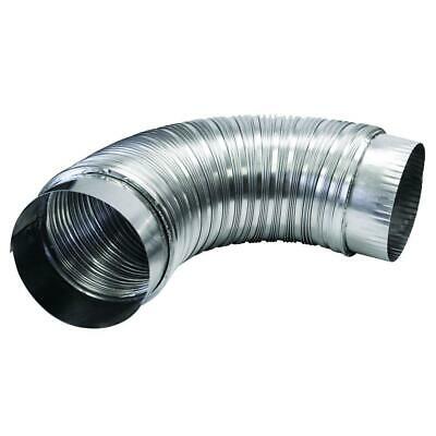 Lot of 2 Everbilt 4 in. X 2 Ft. Semi-Rigid Aluminum Dryer Vent Duct with Collars