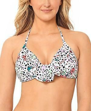 Salt + Cove Juniors Waiting Fur Tonight Push-up Bikini Top-L/ Leopard Multi