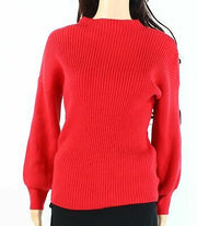 I.N.C. Volume-Sleeve Ribbed Sweater