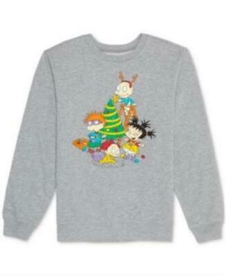 Nickelodeon Juniors Rugrats Holiday Graphic Sweatshirt, Size XS