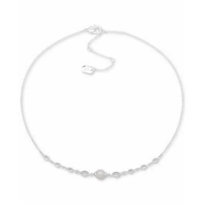 Lauren Ralph Lauren Silver-Tone Crystal and Imitation Pearl  Necklace