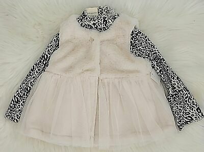 First Impressions Baby Girls 2-Pc. Faux-Fur Vest, Tulle-Hem Tunic, Size 24M