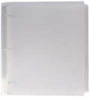 JAM Paper Plastic 1 inch Binder - Clear 3 Ring Binder - Sold Individually