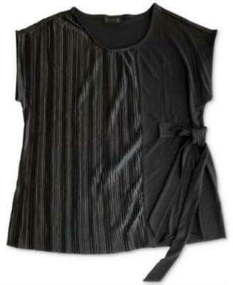 Alfani Pleated Side-Tie Top, Size Large