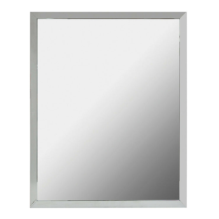 Foremost 30 x 24 Rectangular Flat Aluminum Framed Wall Mounted Accent Mirror