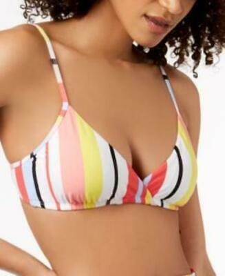 Bar III Bold Stripe Printed Bikini Top