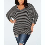 Celebrity Pink Plus Size Striped Shirt, Various Sizes
