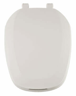 Centoco EMB601-001 White Emblem Style Plastic Toilet Seat Elongated