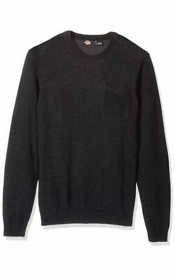 Dickies Mens Big and Tall Crew Pullover with Patch Pocket,Size 2XB Black