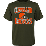 Cleveland Browns T-Shirt Youth Large 12/14 Kids NFL with Adjustable Strap